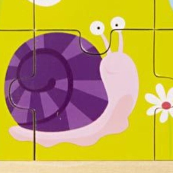 VIGA 24 Pcs Flat Wooden Puzzle w/Tray -Park Insects New Sealed For Age 2+ - Picture 9 of 16